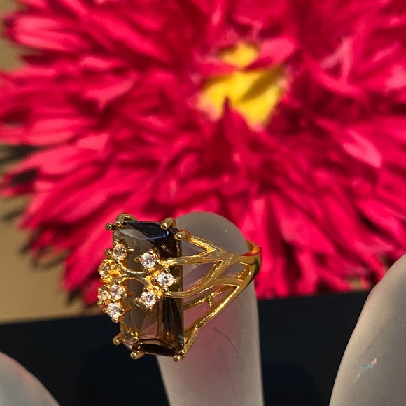 Jewelry - Gold-Plated Ring With Swarovski® Crystals